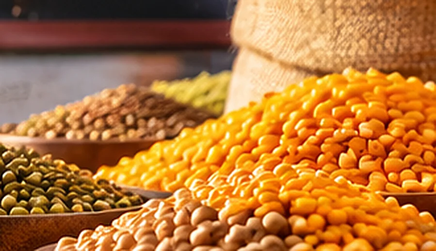 Masoor and peas